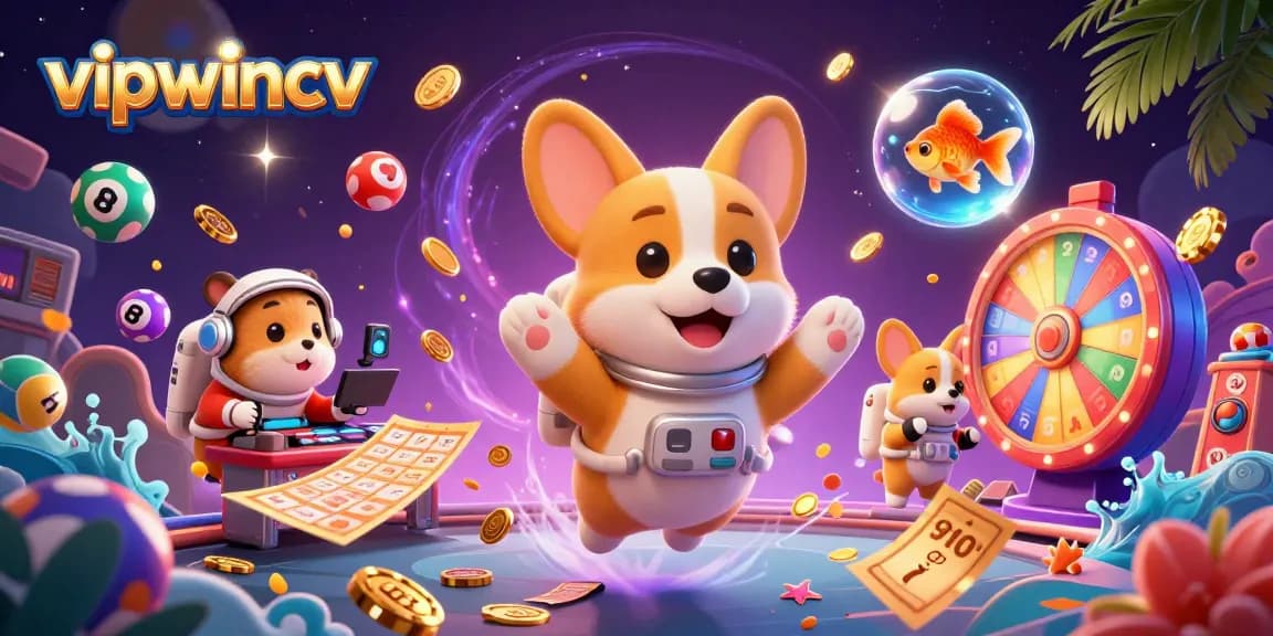 Engage in exciting plays at vipwincv with a vibrant cosmic casino scene full of gaming elements.