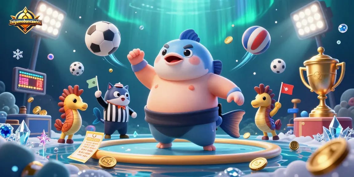 Engage with taigamebancaanxu in a vibrant underwater casino scene featuring dynamic sports elements.