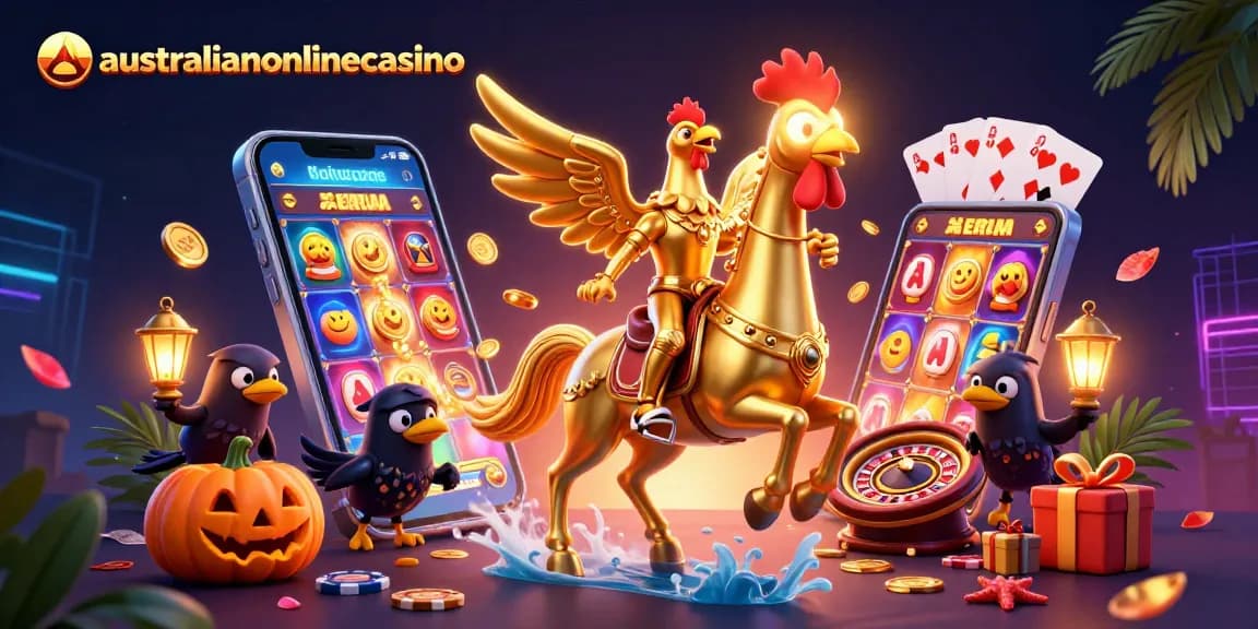Engage with winning strategies at australianonlinecasino featuring vibrant 3D gambling elements.