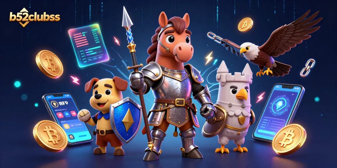 Engage in thrilling gameplay at b52clubss with medieval knights and crypto elements.