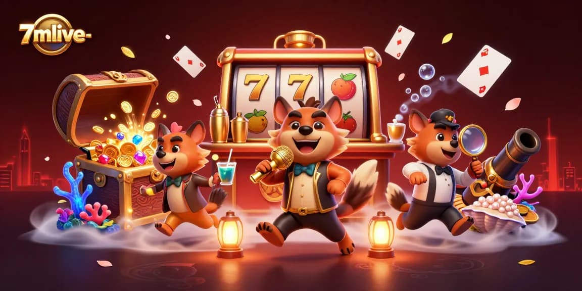 Experience fun at the 7mlive-score casino as hyenas entertain with comedy and cocktails.