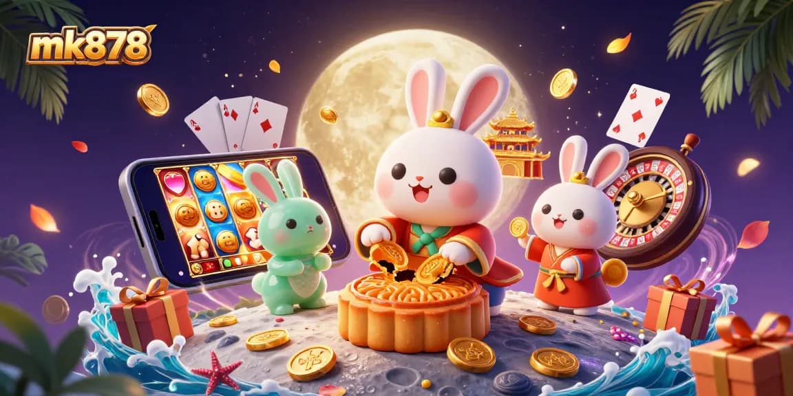 Experience thrilling gameplay at mk878 featuring a magical moon rabbit and casino elements.