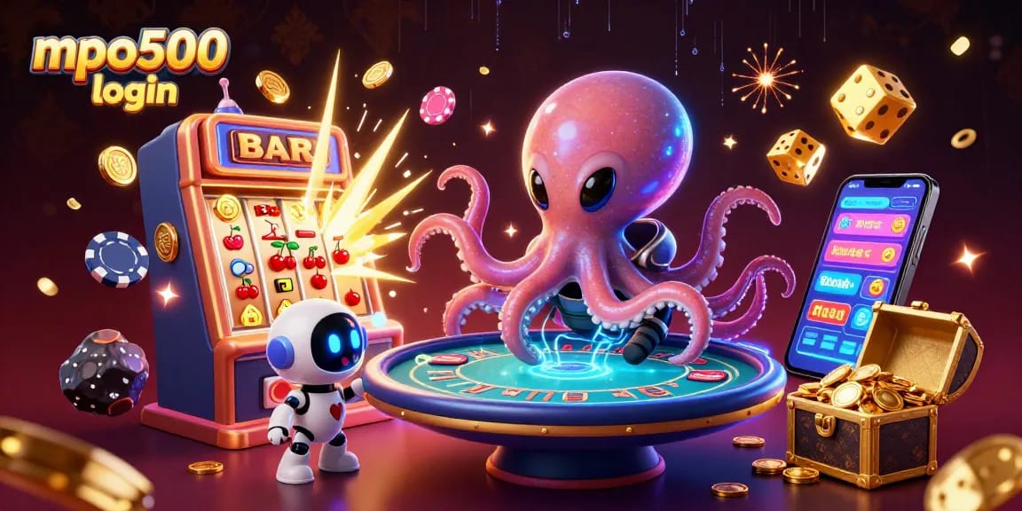 Engage with thrilling games at mpo500 login featuring an alien octopus and jackpot action.