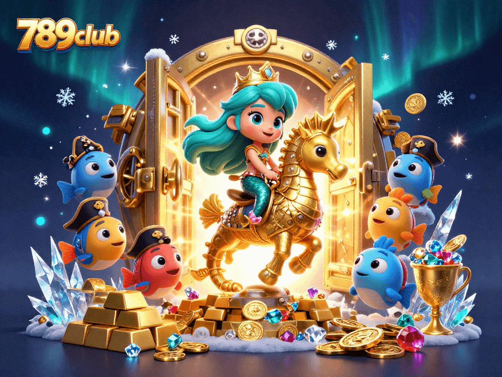 Win big with exciting games at 789club, featuring a dazzling underwater casino kingdom illustration.