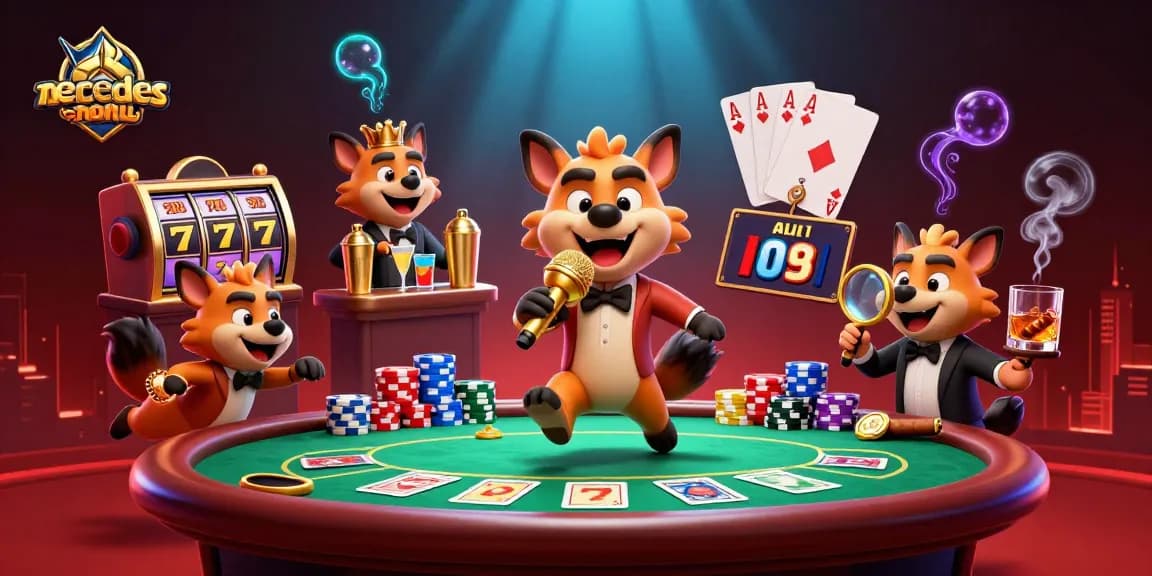 Engage with the exciting comedy casino scene involving hyenas at mercedes-nohu, featuring vibrant gaming elements and lively interaction.