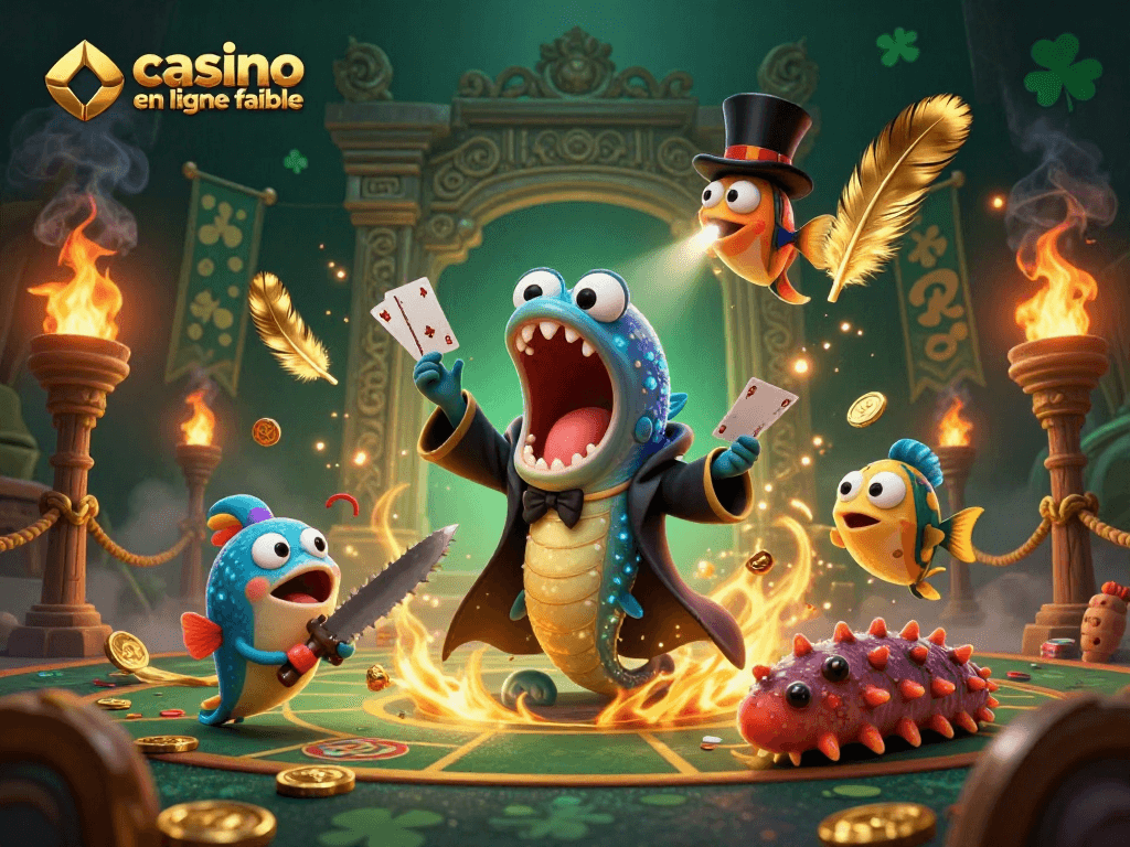 Jouez à des jeux amusants dans un casino en ligne fiable avec des fonds colorés.