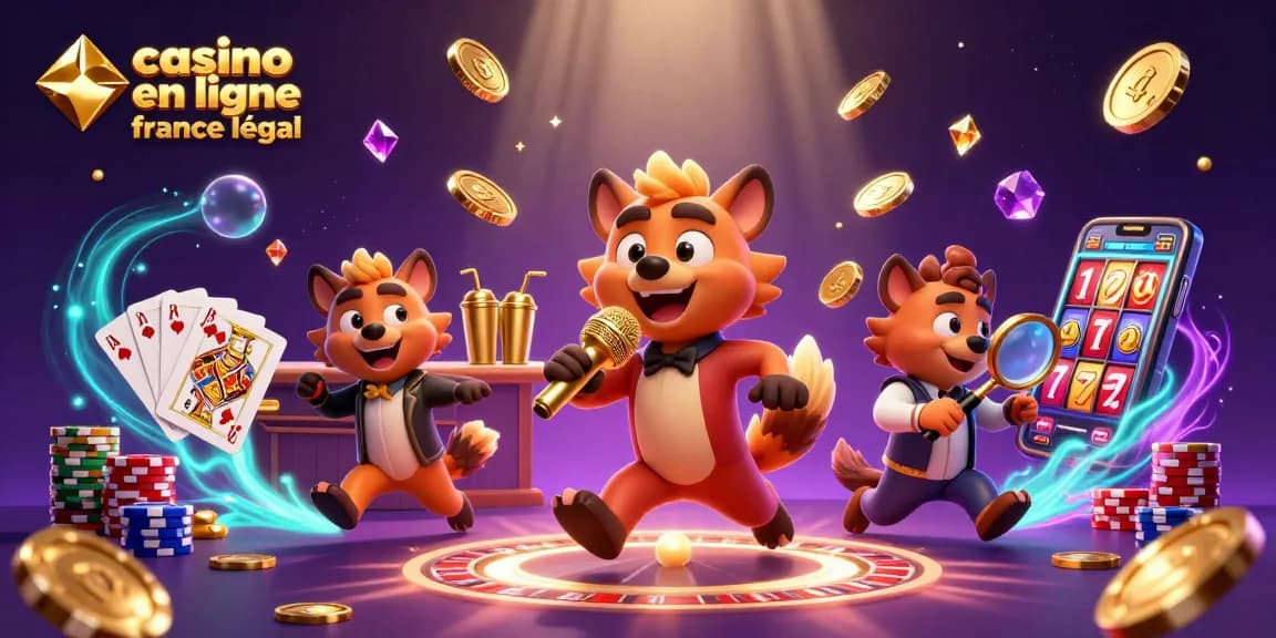 Jouez au casino en ligne légal en France avec des hyènes dans un club de casino amusant.
