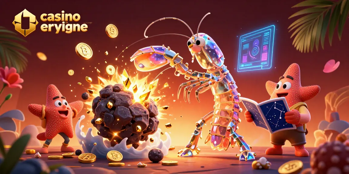 Jouez aux jeux divertissants sur un casino en ligne crypto avec des éléments dynamiques et colorés.
