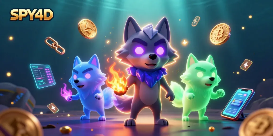 Mainkan SPY4D dengan keberuntungan tinggi mengelilingi simbol-simbol digital yang berkilau.