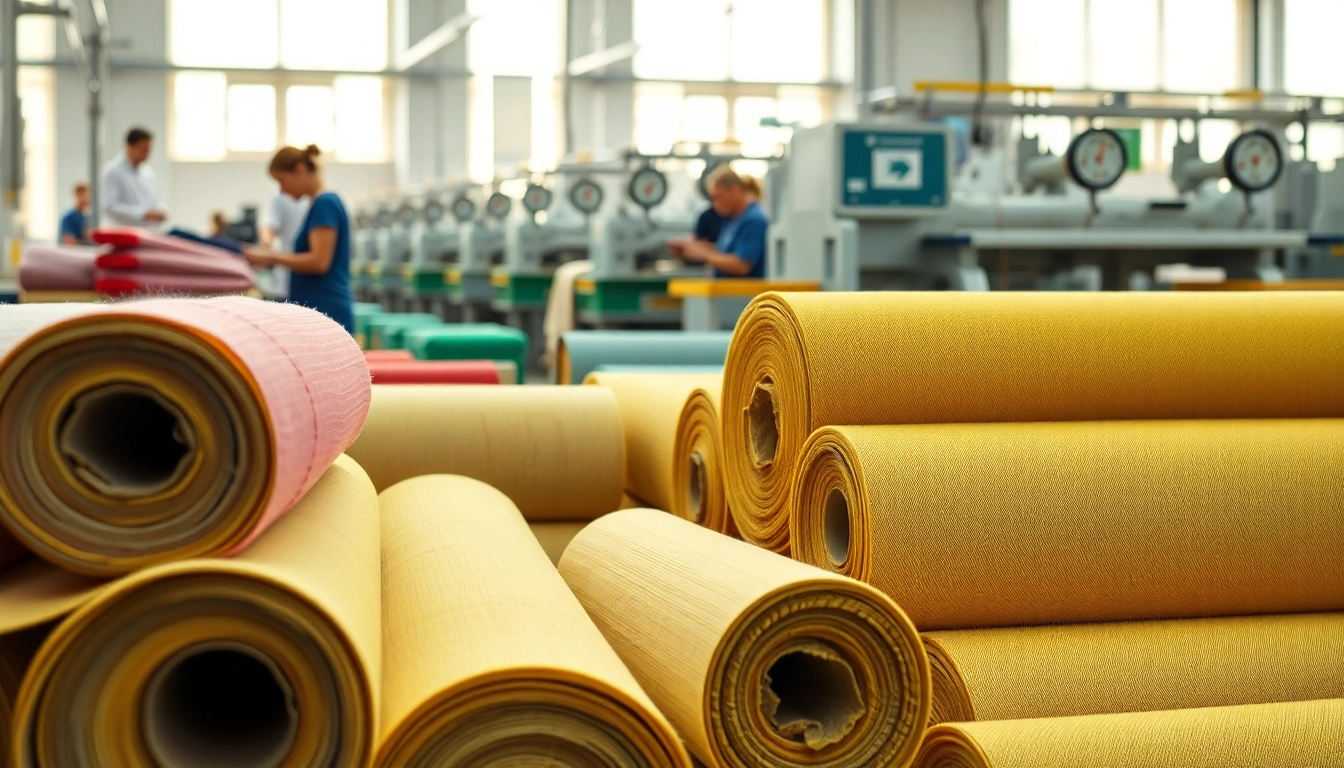 Discover the vibrant colors of terlenka stof wikipedia in a textile factory showcasing its production process.