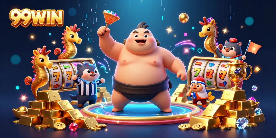 Experience the excitement of 99WIN's casino world with vibrant characters and stunning visuals.