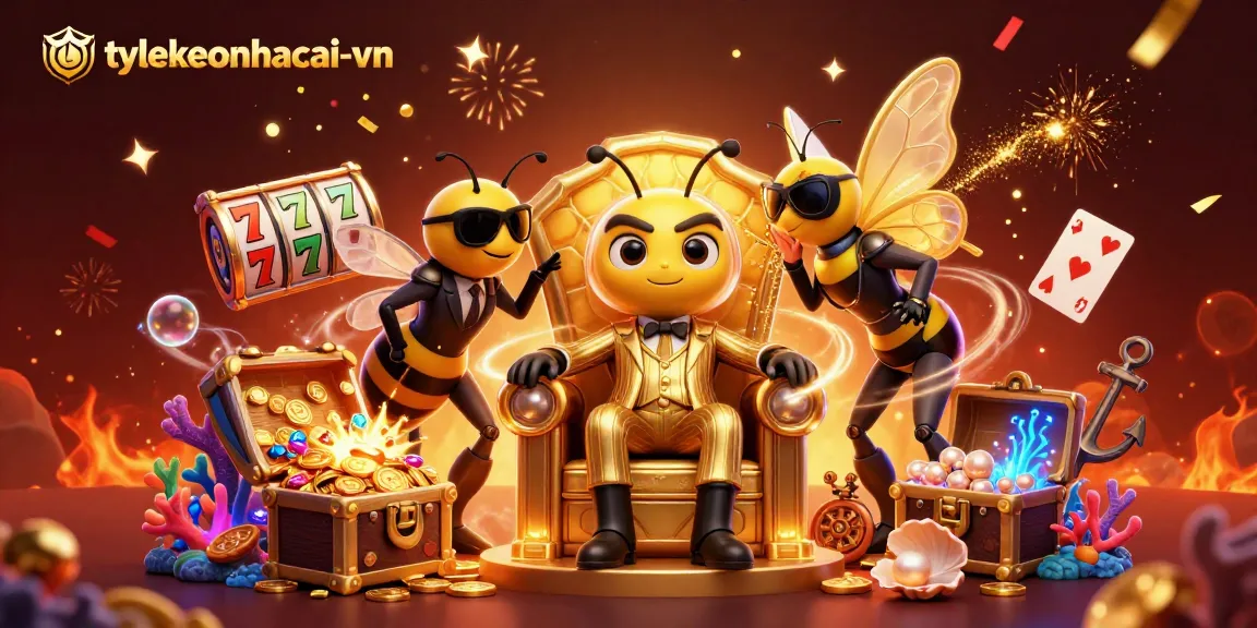 Experience the thrill of tylekeonhacai-vn with a buzzing bumblebee mob boss and thrilling casino elements.