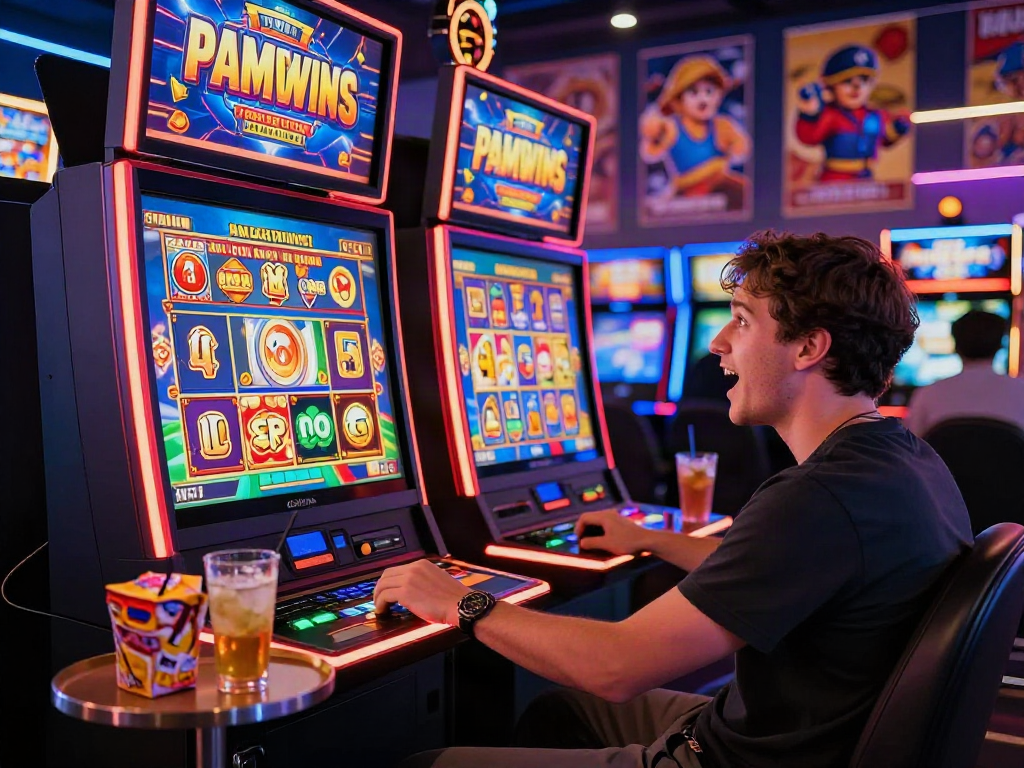 Exciting gaming scene depicting a slot maxwin experience at a vibrant online casino.