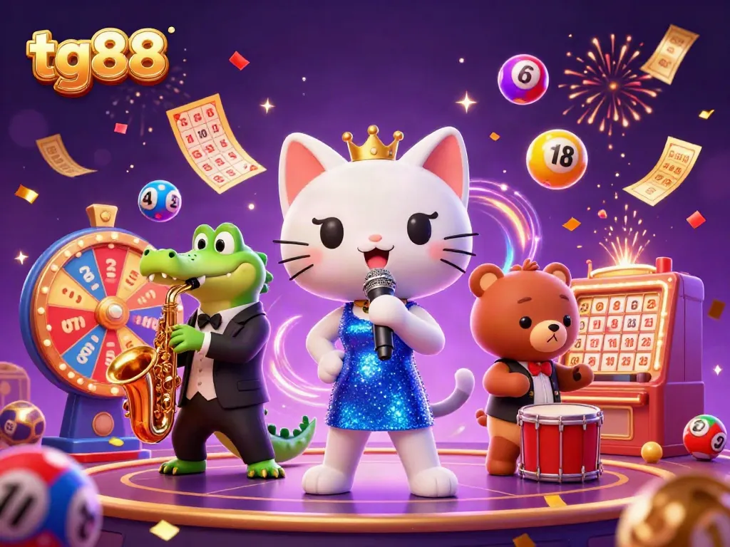 Experience excitement at tg88 with a colorful casino performance featuring vibrant lottery elements.