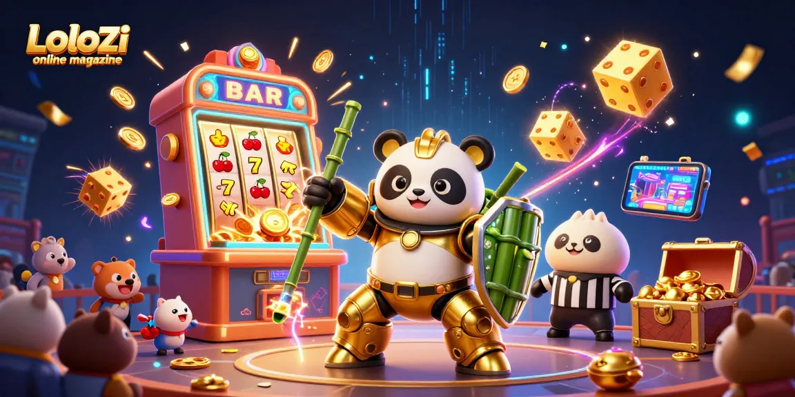 Lolozi online magazine showcases a captivating 3D casino showdown with dynamic game elements and vibrant characters.