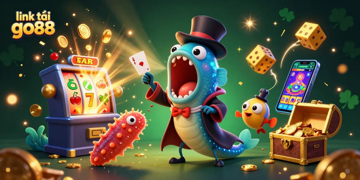 Experience link tải go88 as a bioluminescent gulper eel enchants players with magic card tricks in this vivid casino scene.