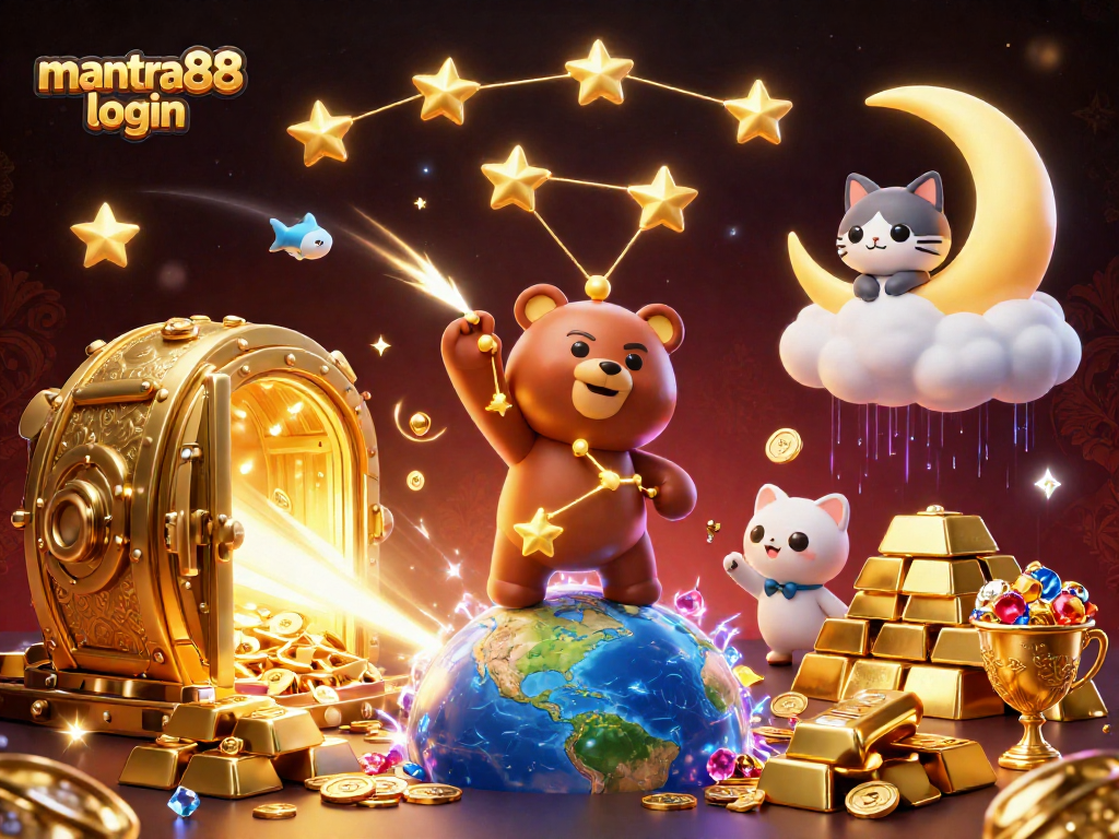 Discover amazing wins at mantra88 login with thrilling gaming elements and a dynamic 3D scene.