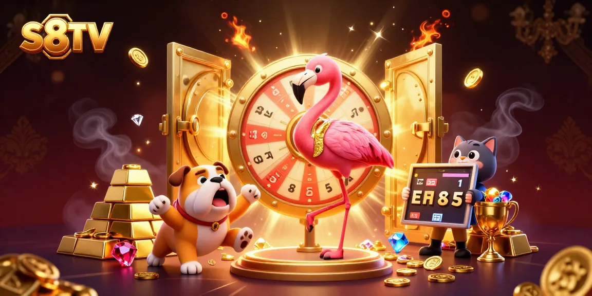 S8TV engages players with exciting live sports betting options and vibrant visuals in a festive casino atmosphere.