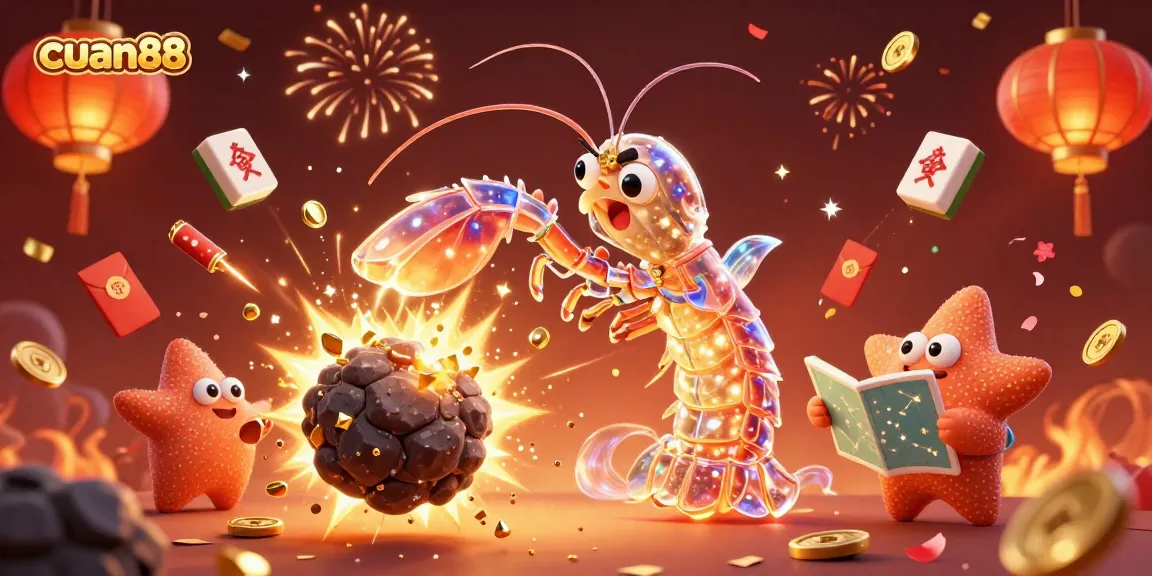 Engage with cuan88 as a galactic samurai mantis shrimp strikes through cosmic treasures, embodying excitement in gambling.