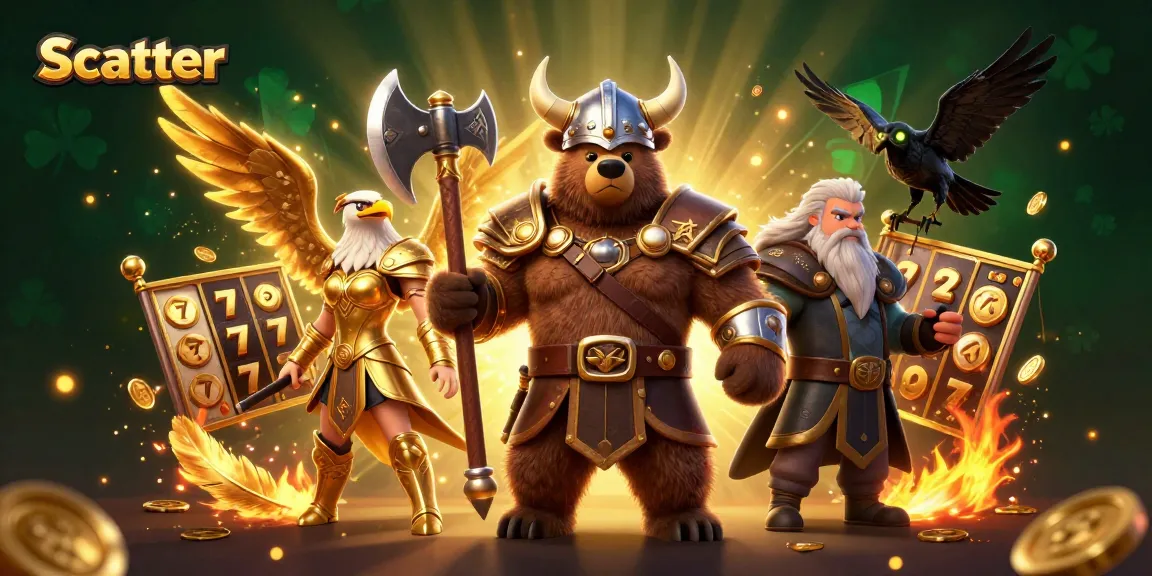 Experience the thrill of scatter with our vibrant casino scene featuring dynamic slots and golden tokens.