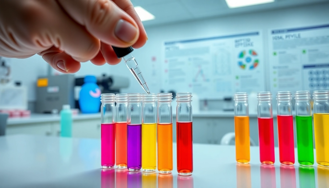 Buy glow peptide online with precision measurement in a professional laboratory setting.