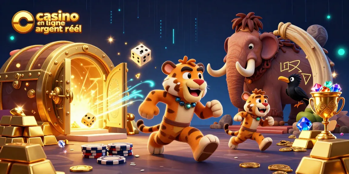 Découvrez un casino en ligne argent réel avec des personnages colorés et des éléments de jeu.